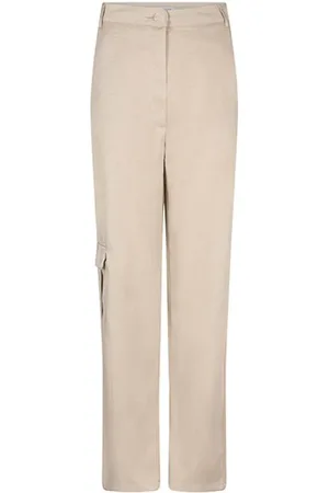 lofty manner Broeken, Dames, Bruin, L, Beige Broek Deidra | Freewear Bruin