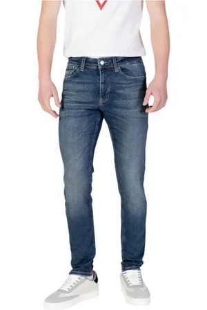 Tommy Hilfiger Jeans, Heren, Blauw, W36 L32, Katoen, Slim Jeans Lente/Zomer Collectie