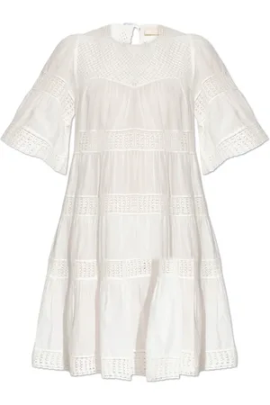 ULLA JOHNSON Kleedjes, Dames, Wit, S, Katoen, Jurk Senna