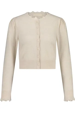 ULLA JOHNSON Truien, Dames, , L, Kasjmier, Kasjmier Vest met Knoopsluiting