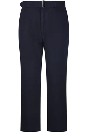 OFFICINE GENERALE Broeken, Heren, Blauw, S, Katoen, Donkerblauwe Oswald Pant