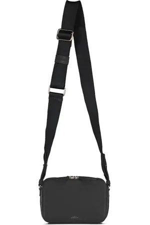 A.P.C. Tassen, Dames, Zwart, ONE Size, Leer, Luxe leren schoudertas
