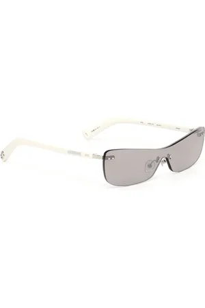 Jacquemus Accessoires, unisex, Wit, ONE Size, Witte Zonnebril met UV-bescherming