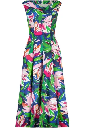 TALBOT RUNHOF Kleedjes, Dames, Veelkleurig, M, Bloemen Cocktailjurk