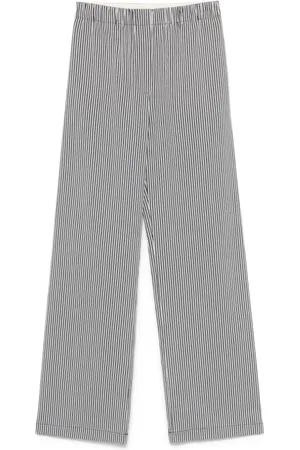 ALYSI Broeken, Dames, Blauw, S, Blauwe elastische taille broek
