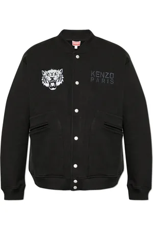 Kenzo Sweatshirts & Hoodies, Heren, Zwart, L, Katoen, Sweatshirt met tijgermotief