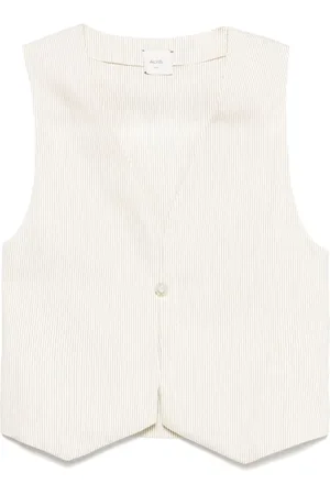 ALYSI Jassen, Dames, Wit, XS, Witte Open Front Sweater
