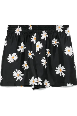 Moschino Korte broeken, Dames, Zwart, S, Zwarte Elastische Taille Knoopsluiting Broek