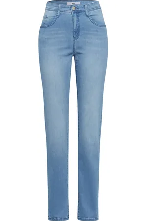 Brax Jeans, Dames, Blauw, XL, Denim, Lichtblauwe Denim Jeans Essential