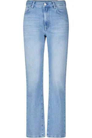 Adriano Goldschmied Jeans, Dames, Blauw, W32, Denim, Klassieke Straight Fit Denim Jeans