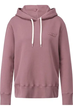 Autry Sweatshirts & Hoodies, Dames, Paars, L, Logo Hoodie met Trekkoord