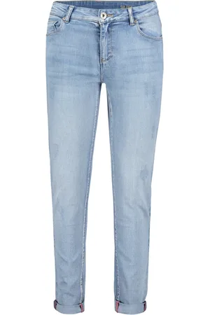 Betty Barclay Jeans, Dames, Blauw, M, Moderne Slim-Fit Jeans met Wassing