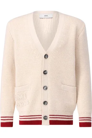 Ami Truien, Heren, , M, Wol, Wollen Vest met College Look