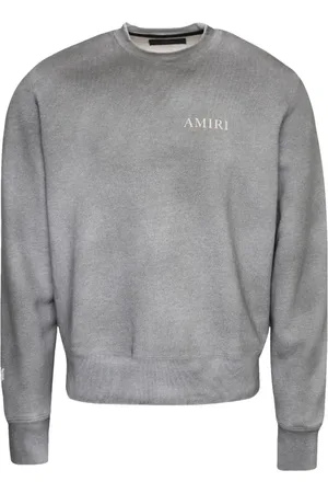 AMIRI Sweatshirts & Hoodies, Heren, Grijs, L, Katoen, Vintage Logo Sweatshirt in Grijs
