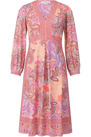 Hale Bob Kleedjes, Dames, Veelkleurig, XL, Paisley A-lijn Midi Jurk