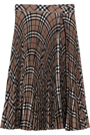 Burberry Rokken, Dames, , 2Xs, Wol, Geplooide Rok