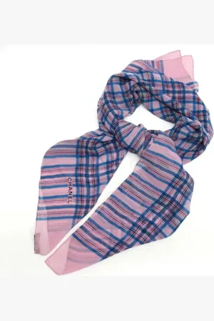 CHANEL Pre-owned, Dames, Veelkleurig, ONE Size, Pre-owned Silk scarves