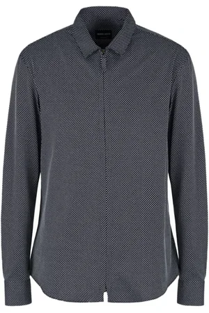 Giorgio Armani Overhemden, Heren, Blauw, M, Casual Fbwf Shirt voor Mannen