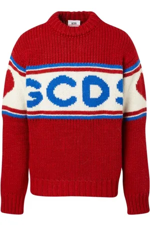GCDS Truien, Heren, Rood, S, Stijlvolle Trui