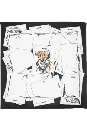 Moschino Accessoires, Dames, Veelkleurig, ONE Size, Stijlvolle Zijden Sjaal