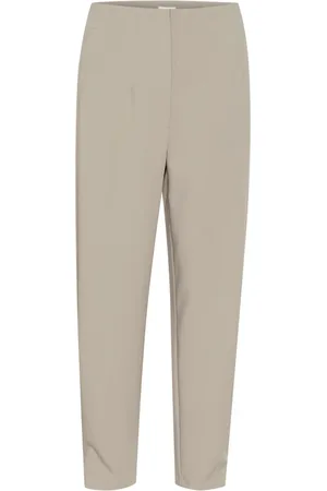 Kaffe Broeken, Dames, , 2Xl, Olifantenhuid Hoge Taille Broek