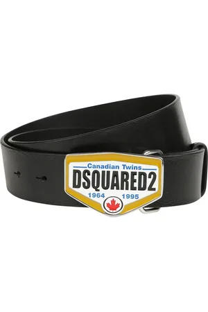 Dsquared2 Accessoires, Heren, Zwart, 100 CM, Leer, Stijlvolle riem voor mannen