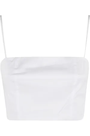 Staud Tops, Dames, Wit, M, Stijlvolle Tanktop voor Mannen