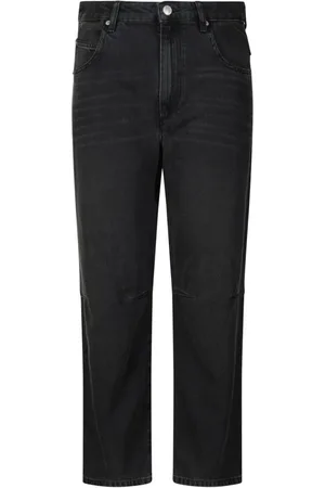 Isabel Marant Jeans, Dames, Zwart, L, Katoen, Relaxed-Fit Jeans Janet