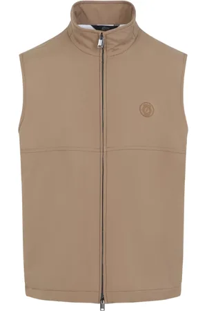 BRIONI Jassen, Heren, Bruin, M, Polyester, Neutrale Vest voor Stijlvolle Mannen