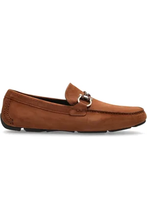 Salvatore Ferragamo Schoenen, Heren, Bruin, 39 EU, Suède, Loafers Front