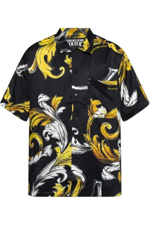 VERSACE Overhemden, Heren, Zwart, L, Shirt met logo