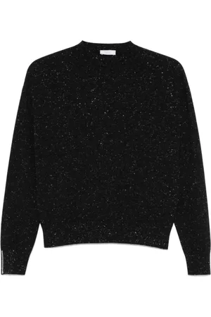 PESERICO SIGN Truien, Dames, Zwart, M, Stijlvolle Gebreide Top