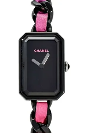 CHANEL Pre-owned, Dames, Zwart, ONE Size, Pre-owned Stainless Steel watches
