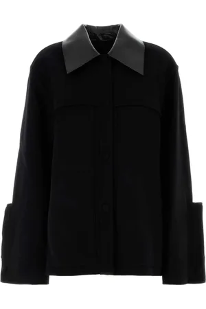 Jil Sander Jassen, Dames, Zwart, M, Wol, Stijlvolle zwarte wollen jas