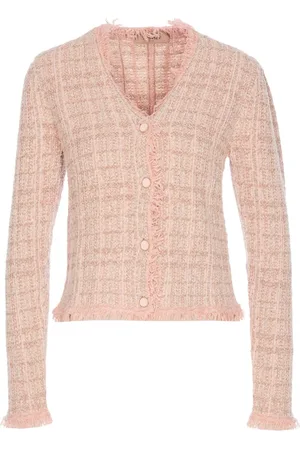 Twin-Set Truien, Dames, Roze, S, Roze Jasje Set