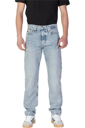 Calvin Klein Jeans, Heren, Blauw, W36 L32, Katoen, Heren Regular Jeans Lente/Zomer Collectie