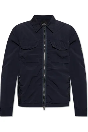 Paul Smith Jassen, Heren, Blauw, L, Nylon, Jas met zakken