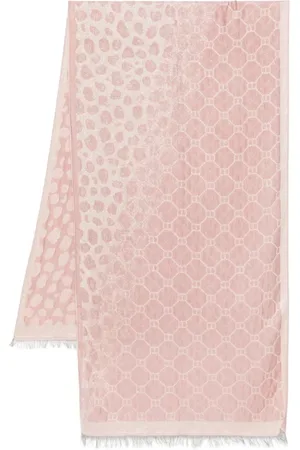 Twin-Set Accessoires, Dames, Roze, ONE Size, Roze Lurex Sjaal Rechthoekige Vorm