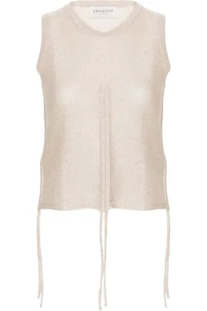 ERMANNO SCERVINO Tops, Dames, , M, Neutrale Mouwloze Top