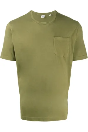 Aspesi Tops, Heren, Groen, S, Militaire Stijl T-shirt