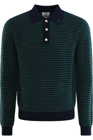 Casablanca Truien, Heren, Groen, L, Mini Wave Polo Shirt