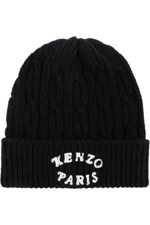 Kenzo Accessoires, unisex, Zwart, ONE Size, Katoen, Pet met geborduurd logo