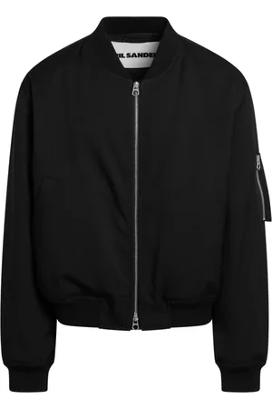 Jil Sander Jassen, Heren, Zwart, XS, Polyester, Stijlvolle Bomberjack