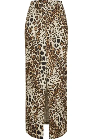 Nicowa Rokken, Dames, Bruin, S, Elegante Twill Maxi Rok Trenala
