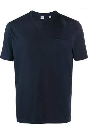 Aspesi Tops, Heren, Blauw, XL, Navy Tee Klassieke Stijl