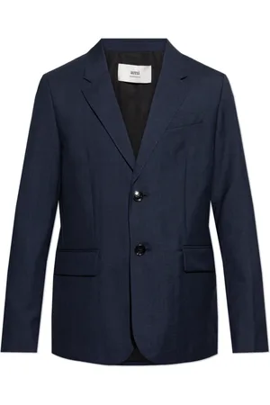 Ami Jassen, Heren, Blauw, L, Wol, Wollen blazer