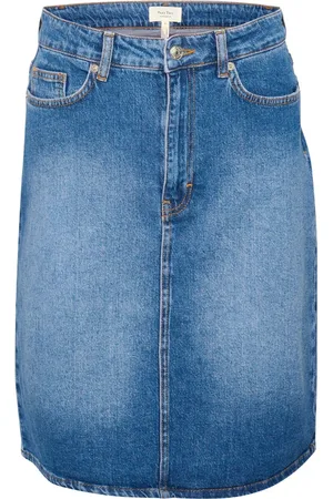 Part Two Rokken, Dames, Blauw, 2Xs, Denim, Blauwe denim rok met zakken