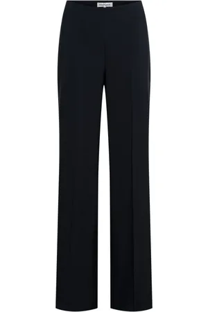 &Co Woman Broeken, Dames, Blauw, M, Polyester, Navy Celeste Slim Broek