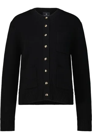 ANINE BING Truien, Dames, Zwart, S, Kasjmier, Kasjmier Vest Jameson
