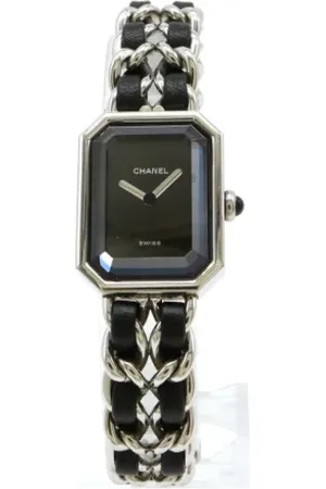 CHANEL Pre-owned, Dames, Zwart, ONE Size, Pre-owned Metal watches
